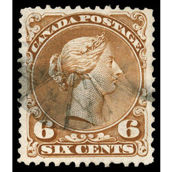 canada stamp 27 queen victoria 6 1868 U VF 036