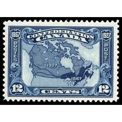 canada stamp 145 map of canada 1867 1927 12 1927 M VFNH 012