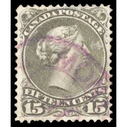 canada stamp 30 queen victoria 15 1868 U VF 014