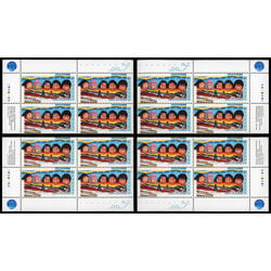 canada stamp 1784 inuit faces and landscape 46 1999 PB SET