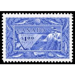 canada stamp 302 fisherman 1 1951 M XFNH 036