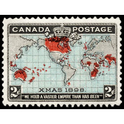 canada stamp 86 imperial penny postage christmas 2 1898 M VFNH 029