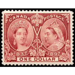 canada stamp 61 queen victoria diamond jubilee 1 1897 M VF 103