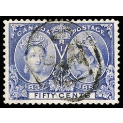 canada stamp 60 queen victoria diamond jubilee 50 1897 U VF 083