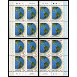 canada stamp 1902 the western hemisphere as if alone on the globe 47 2001 PB SET