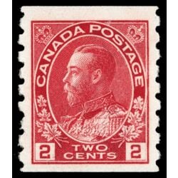 canada stamp 127 king george v 2 1912 M VFNH 014