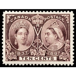 canada stamp 57 queen victoria diamond jubilee 10 1897 M VFNH 083