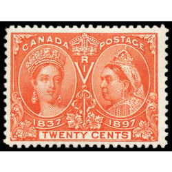 canada stamp 59 queen victoria diamond jubilee 20 1897 M F VFNH 074