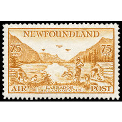 newfoundland stamp c17iii labrador land of gold 75 1933