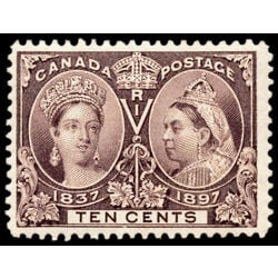 canada stamp 57 queen victoria diamond jubilee 10 1897 M F VF 084