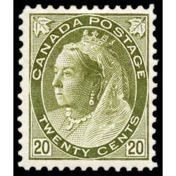 canada stamp 84 queen victoria 20 1900 M F VF 040