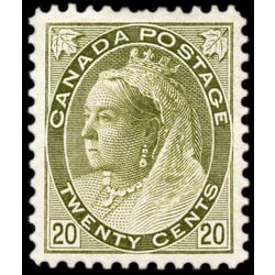 canada stamp 84 queen victoria 20 1900 M XF 041