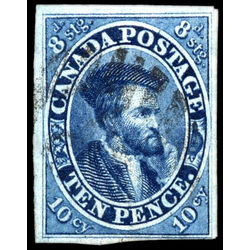 canada stamp 7 jacques cartier 10d 1855 U VF 067