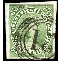 canada stamp 9 queen victoria 7 d 1857 U VF 026