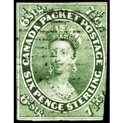 canada stamp 9 queen victoria 7 d 1857 U F 027