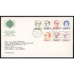 canada stamp 586 93 fdc caricature definitives 1973 FDC PC 013