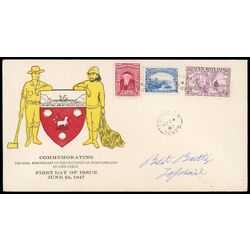 newfoundland stamp 270 cabot on the matthew 5 1947 FDC 005