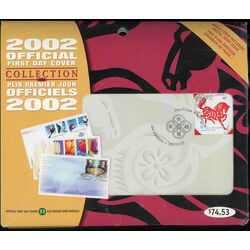 2002 collection canada official first day covers