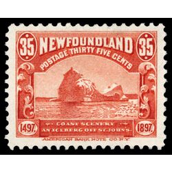 newfoundland stamp 73 iceberg 35 1897 M XF 019