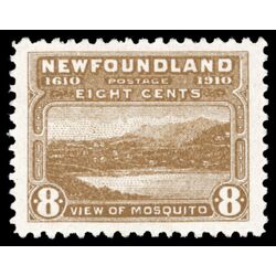 newfoundland stamp 93 view of mosquito 8 1910 M XF 011