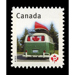 canada stamp 2500 flag in van window 2012