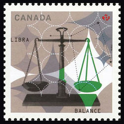 canada stamp 2446c libra the scales 2012