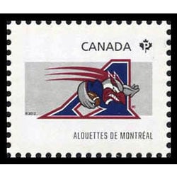 canada stamp 2558h montreal alouettes 2012