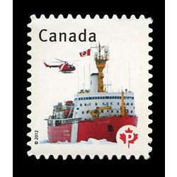 canada stamp 2499a flag on coast guard ship 2012